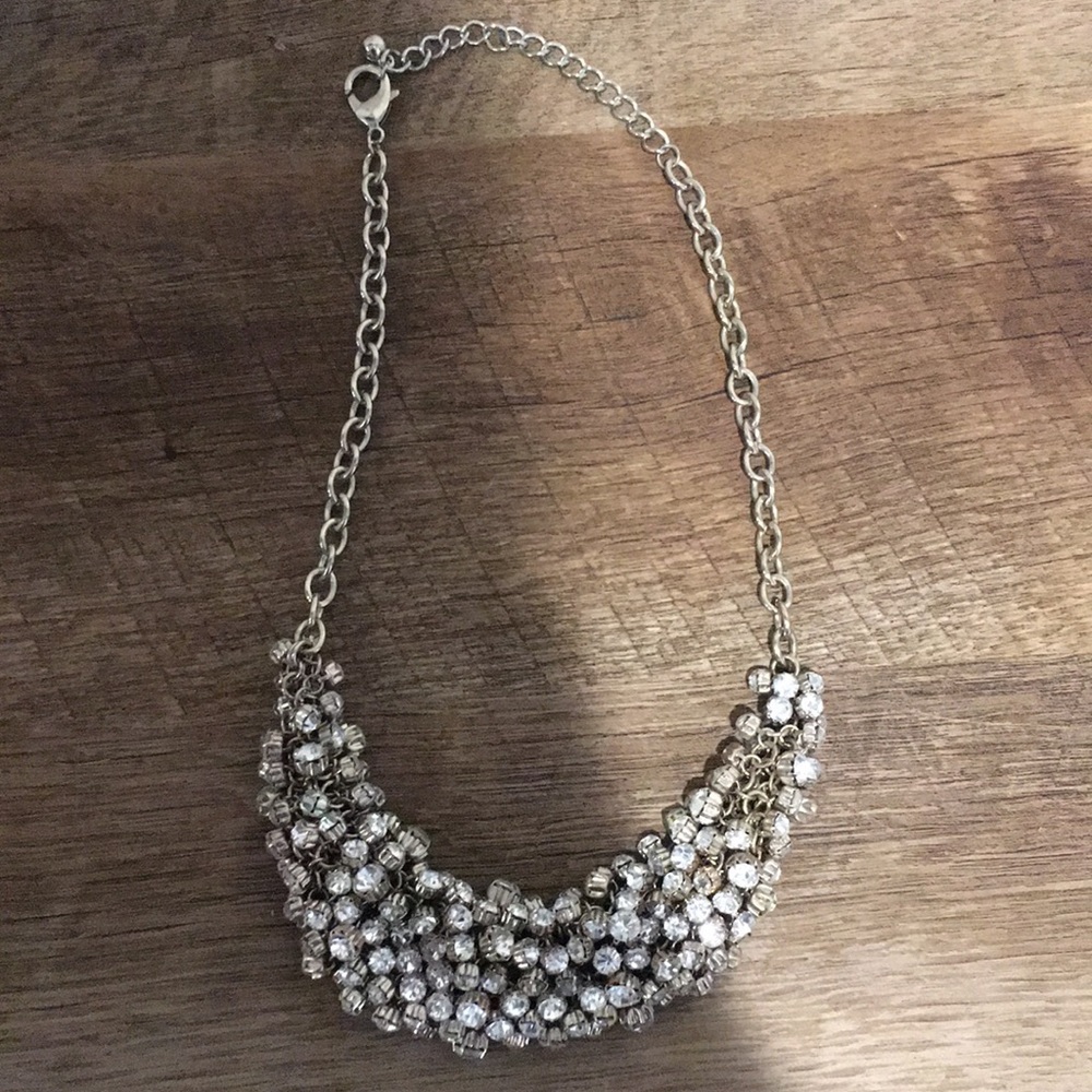 Pink pineapple shop sparkly bib necklace
